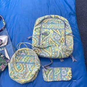 Back to School Vera Bradely Bradely Set: backpack, lunch box, pencil case